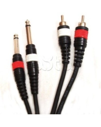 Шнур 2xJack – 2xRCA ROXTON DUL003/1M в Хасавюрте Система оповещения и трансляции Roxton Pintop.ru