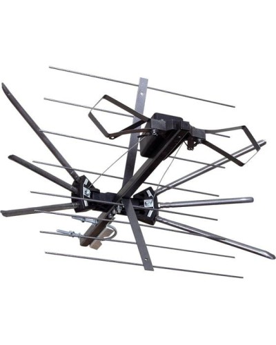 Антенна ТВ наружная АКТИВНАЯ для аналогового и цифрового ТВ REXANT (34-0401) в Хасавюрте Системы видеонаблюдения Pintop.ru