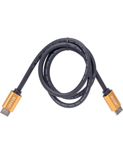 Кабель HDMI - HDMI 2.0, 1м, Gold REXANT 17-6102 в Хасавюрте Системы видеонаблюдения Pintop.ru