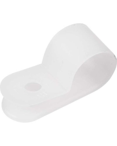 Кабельная скоба под винт 9 мм, белая, упаковка 50 шт. Rexant (07-4409) в Хасавюрте Держатели, клипсы, скобы Pintop.ru