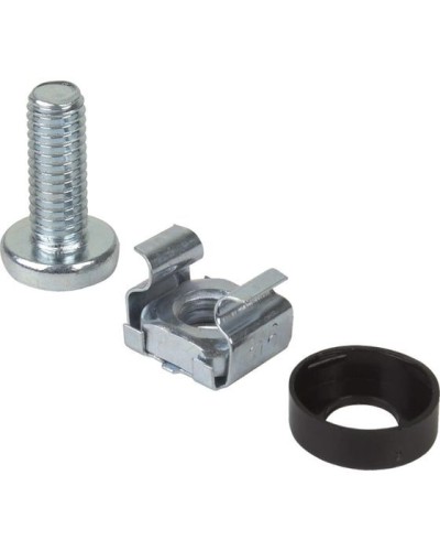 Комплект крепежа винт+шайба+гайка M6x16 REXANT (04-2686) в Хасавюрте Аксессуары для стоек и шкафов Pintop.ru