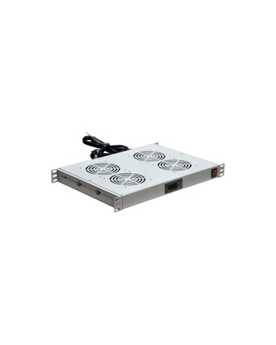 Модуль вентиляторный с термостатом 19 1U с 4-мя вентиляторами REXANT 04-2605 в Хасавюрте Вентиляторные модули Pintop.ru