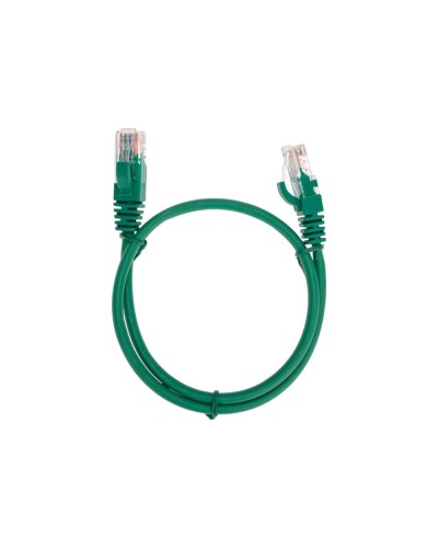 Патч-корд U/UTP, CAT 5e, RJ45-RJ45, 26AWG, LSZH, зеленый, 0,5м REXANT 02-0106-05 в Хасавюрте Патчкорды (медные) Pintop.ru