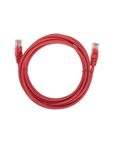 Патч-корд U/UTP, CAT 5e, RJ45-RJ45, 26AWG, LSZH, красный, 3м REXANT 02-0103-3 в Хасавюрте Патчкорды (медные) Pintop.ru