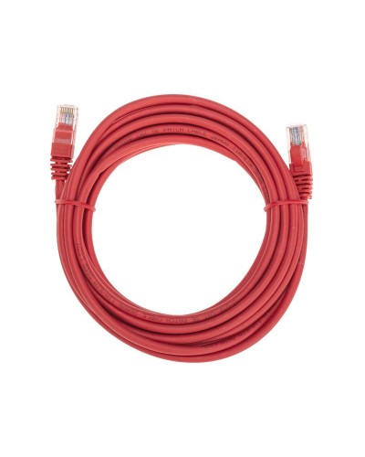 Патч-корд U/UTP, CAT 5e, RJ45-RJ45, 26AWG, LSZH, красный, 5м REXANT 02-0103-5 в Хасавюрте Патчкорды (медные) Pintop.ru
