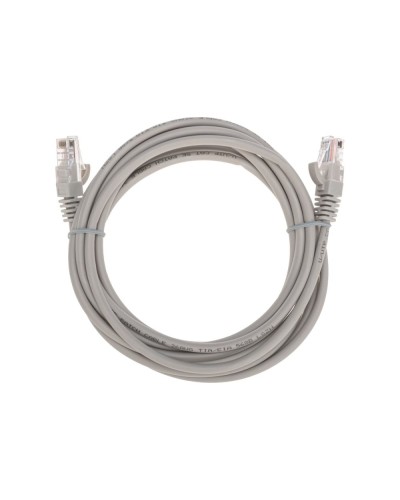 Патч-корд U/UTP, CAT 5e, RJ45-RJ45, 26AWG, LSZH, серый, 3м REXANT 02-0100-3 в Хасавюрте Патчкорды (медные) Pintop.ru