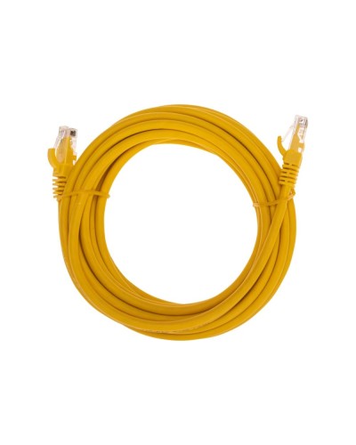 Патч-корд U/UTP, CAT 6, RJ45-RJ45, 26AWG, LSZH, желтый, 5м REXANT 02-0295-5 в Хасавюрте Патчкорды (медные) Pintop.ru