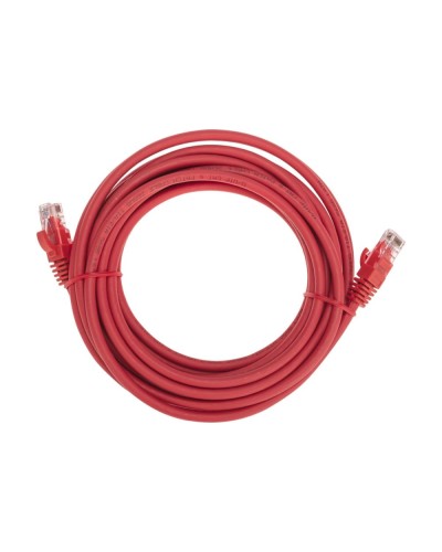 Патч-корд U/UTP, CAT 6, RJ45-RJ45, 26AWG, LSZH, красный, 5м REXANT 02-0293-5 в Хасавюрте Патчкорды (медные) Pintop.ru