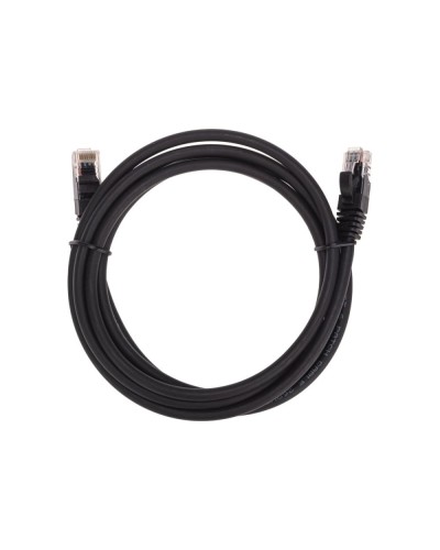 Патч-корд U/UTP, CAT 6, RJ45-RJ45, 26AWG, LSZH, черный, 2м REXANT 02-0292-2 в Хасавюрте Патчкорды (медные) Pintop.ru