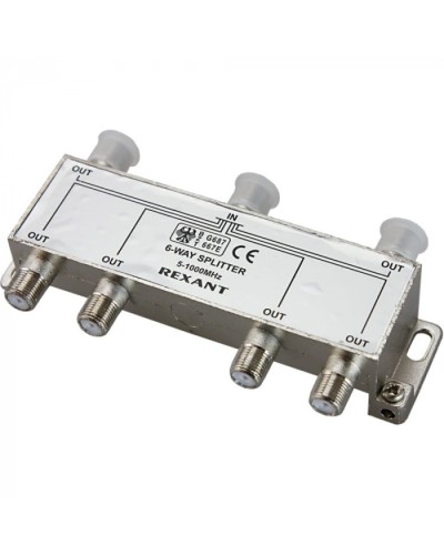 Делитель телевизионный ТВх6 под F разъём 5-1000 МГц (5шт/уп) REXANT 05-6004 в Хасавюрте Системы видеонаблюдения Pintop.ru