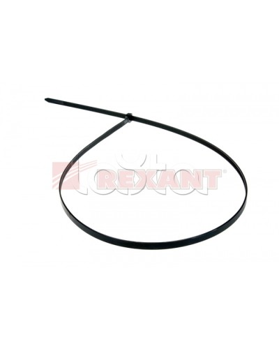 Хомут-стяжка нейлоновый 9х700 мм чёрный (100шт/уп) REXANT 07-0701-9 в Хасавюрте Стяжки-хомуты Pintop.ru