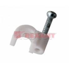 Крепеж кабеля круглый 7мм (10шт/уп) REXANT 07-4007
