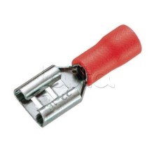 Клемма плоская изолированная 0.5-1.5 мм² (КПИ гнездо - 5.6мм) (100шт/уп) REXANT 08-0412