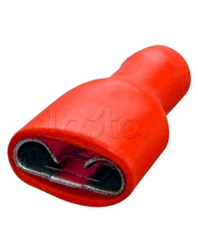 Клемма плоская полностью изолированная 0.5-1.5 мм² (КППИ гнездо - 6.6мм) (100шт/уп) REXANT 08-0612 в Хасавюрте Клеммные колодки Pintop.ru