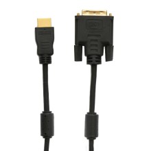 Шнур HDMI - DVI-D gold 5 м с фильтрами (5шт/уп) REXANT 17-6306