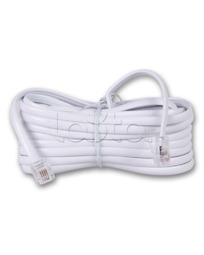 Удлинитель телефонный 7 м белый (10шт/уп) REXANT 18-3071 в Хасавюрте Патч-корды и пигтейлы Pintop.ru