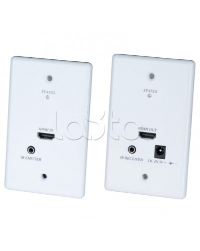 Комплект передачи HDMI с обратным ИК-повторителем SC&T HW01 в Хасавюрте Видеоусилители, Модуляторы, Делители Pintop.ru