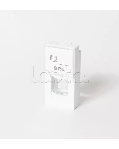 Лицевая панель 45x22,5 мм, для 1 модуля Keystone SPL (500019) в Хасавюрте Аксессуары для кабель-канала Pintop.ru