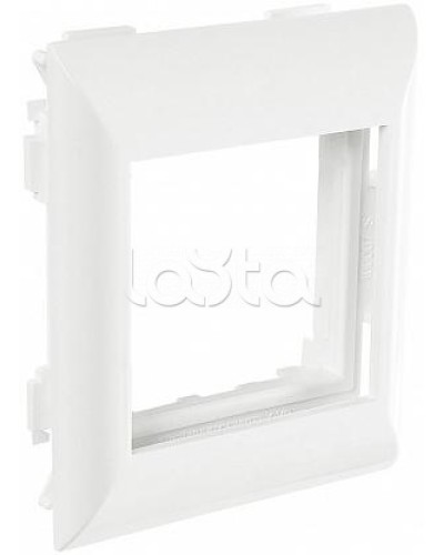 Суппорт с рамкой на 1 пост (45х45) в профиль для кабельных каналов 100х50, 105х50 SPL (100007S) в Хасавюрте Аксессуары для кабель-канала Pintop.ru