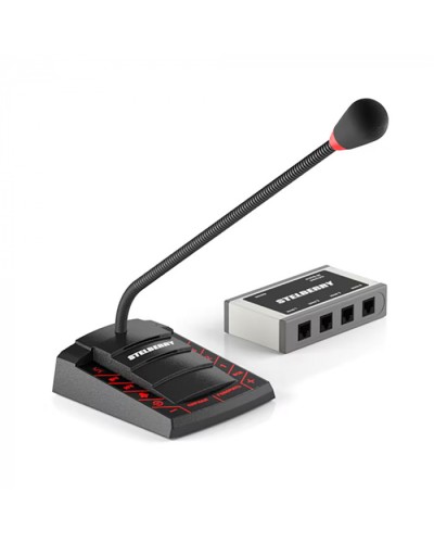 Пульт громкого оповещения STELBERRY F-741 в Хасавюрте Микрофонные консоли и микрофоны Pintop.ru