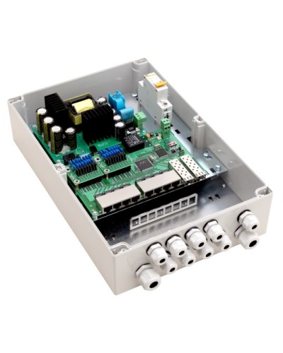 PoE-коммутатор 10-портовый, управляемый уличный TFortis PSW-2G8F+ в Хасавюрте Коммутаторы Pintop.ru