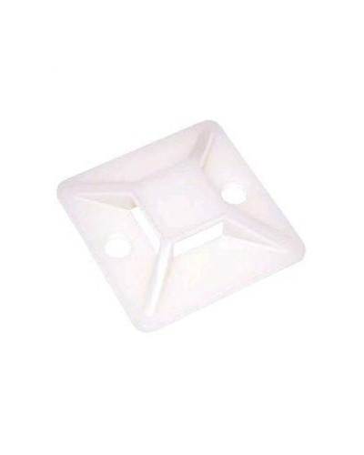 Площадка самоклеящаяся под стяжку, 20х20 мм, белая (100шт.уп) TWT-CV-ATM20 в Хасавюрте Расходные материалы для шкафов и стоек Pintop.ru