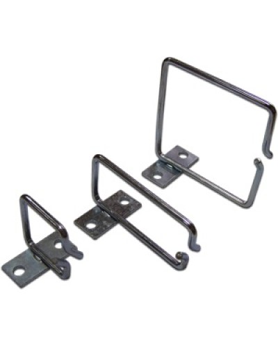 Скоба-органайзер металлическая для установки на 19 профиль, 80х80 мм TWT TWT-RING-M80x80 в Хасавюрте Кабельные органайзеры Pintop.ru