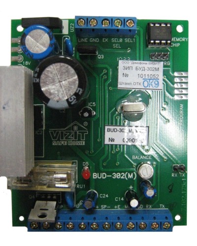 Плата печатная в сборе Vizit ЗИП БУД-302М в Хасавюрте Аксессуары для многоабонентных систем Pintop.ru