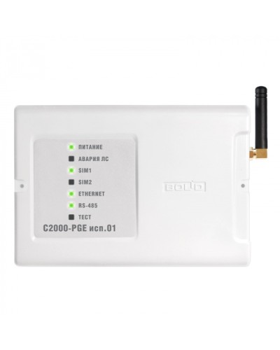 Устройство оконечное объектовое системы передачи извещений о событиях ИСО Орион по телефонной линии Болид С2000-PGE исп.01 в Хасавюрте Охранно-пожарное оборудование Pintop.ru