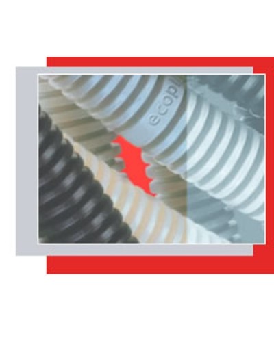 Труба гофр. ПВХ 16 мм (100 м) Экопласт (10016) в Хасавюрте Труба гофрированная Pintop.ru