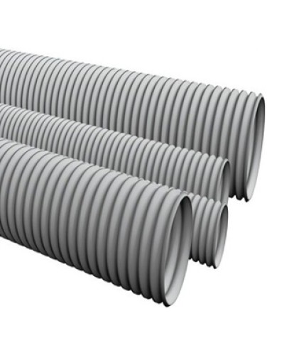 Труба ПВХ гофрир. легкая, диам 40мм Экопласт 10040 в Хасавюрте Труба гофрированная Pintop.ru