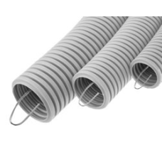 Труба HFFR гофрир. легкая, с зондом, без галогена, ПЛЛ 40мм Экопласт 20140HFR-W