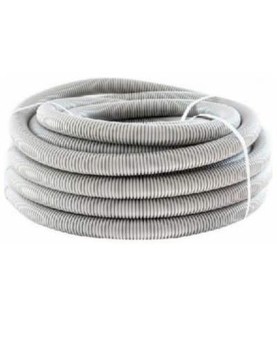 Труба гофр. ПНД HF 50 мм с зондом лёгкая серый (15 м) ОКЛ Экопласт 20150HF в Хасавюрте Труба гофрированная Pintop.ru