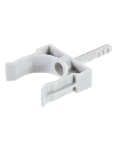 Держатель с дюбелем без шурупа D32мм (черный) Экопласт (41432BL) в Хасавюрте Аксессуары для кабель-канала Pintop.ru