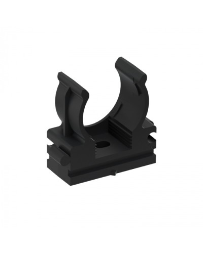 CFQ20 Держатель (клипса) для труб, для монтажного пистолета D20мм, цвет чёрный (50шт) Экопласт (41520BL) в Хасавюрте Держатели, клипсы, скобы Pintop.ru