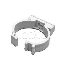 Держатель с защелкой для гофрированной или жесткой гладкой трубы D16 мм Экопласт 41616