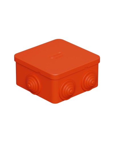 Коробка огн. E110, о/п 85х85х50мм,без галогена, 12 вых., IP55, 3P, оранж. Экопласт (43001HF) в Хасавюрте Распределительные коробки Pintop.ru