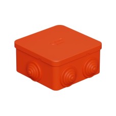 Коробка огн. E110, о/п 85х85х50мм,без галогена, 12 вых., IP55, 8P, оранж. Экопласт (43041HF)