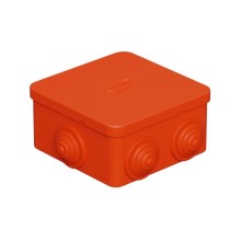 Коробка огн. E110, о/п 85х85х50мм,без галогена, 12 вых., IP55, 3P, оранж. Экопласт (43301HF)