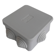 Коробка распред. о/п 85х85х40мм 6 вых., IP44 Экопласт 44006