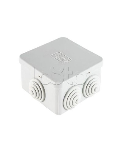 Коробка распределительная о/п 70х70х40, 6 вых, без галогена Экопласт 44056HF в Хасавюрте Распределительные коробки Pintop.ru