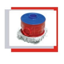 Крышка фланцевая для коробки под заливку в бетон (синий) Экопласт 44602