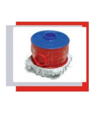 Крышка фланцевая для коробки под заливку в бетон (синий) Экопласт 44602 в Хасавюрте Аксессуары для кабель-канала Pintop.ru