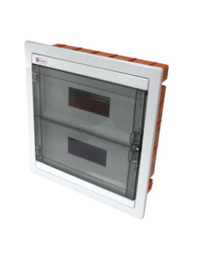 Щиток скрытой установки, 24 модулей, IP40 Экопласт 46024 в Хасавюрте Боксы для автоматов Pintop.ru