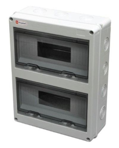 Шкаф настенный, 24 модулей, IP65 Экопласт 46424 в Хасавюрте Боксы для автоматов Pintop.ru