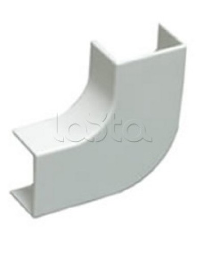 Угол плоский плавный стандарт TIA 25x16 мм Экопласт 72305R в Хасавюрте Аксессуары для кабель-канала Pintop.ru