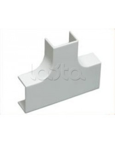 Угол Т-образный плавный стандарт TIA 16x16 мм Экопласт 72410R в Хасавюрте Аксессуары для кабель-канала Pintop.ru