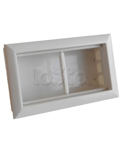 Коробка для открытой проводки на 2 поста 45х45 мм Экопласт 72944 в Хасавюрте Распределительные коробки Pintop.ru