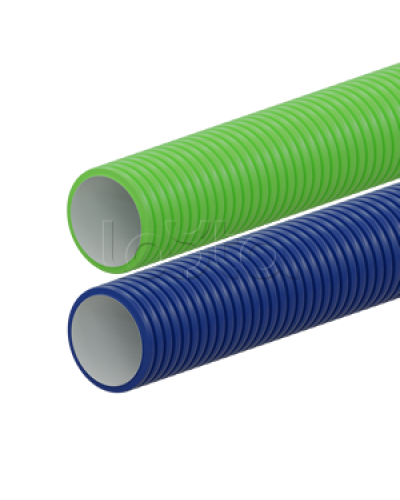 Вентиляционная труба гибкая двустенная для воздуховода (ПНД), антистатическая и антибактериальная D90мм, цвет красный (1шт=50м) Экопласт (803090RD) в Хасавюрте Труба гофрированная Pintop.ru