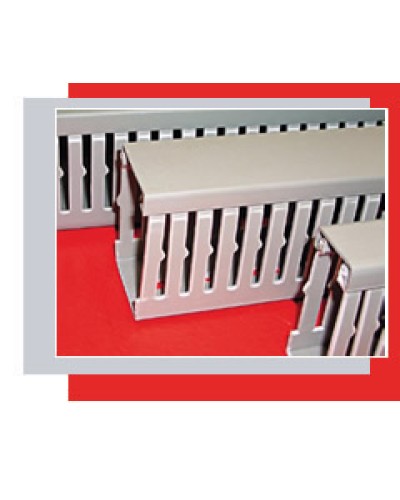 Короб перфорированный 25х40 мм (серый) Экопласт СР-Е134 в Хасавюрте Кабель-канал Pintop.ru